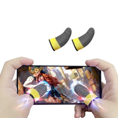 Manusi Antialunecare de Gaming pentru Degete - Hoco Phantom (FS4-02) - Yellow foto