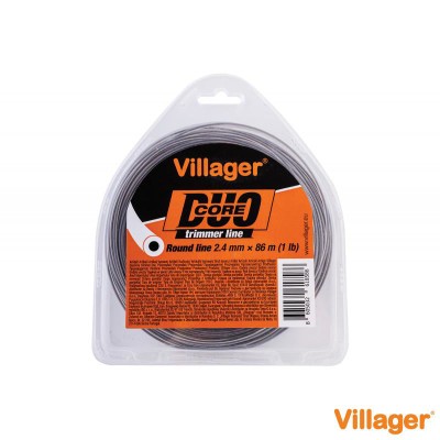 Fir rotund nailon pentru trimmer 2.0mm X 15m Duo Core, Villager VL068378 foto