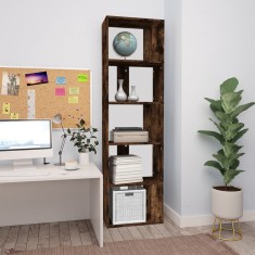 vidaXL Bibliotecă, stejar fumuriu, 45x24x160 cm, lemn compozit 826375