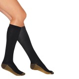 Sosete Elastice Gradate Compresie Negre - One Size