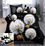 Cumpara ieftin Lenjerie De Pat 3D - Fanta Xd007, Bumbac, 4 Piese, Cu Elastic, Imprimeu