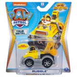PATRULA CATELUSILOR MACHETA METALICA RUBBLE SUPEREROU CU MASINA UTILITARA SuperHeroes ToysZone