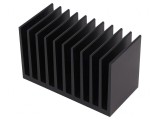 Radiator Extrudat cu Aripioare Negru 50x100x60mm