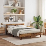Cadru de pat din lemn Lemn recuperat 150 x 200 cm Solid și robust