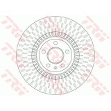 Set discuri frana fata TRW, Audi A6 (C7), 2010-2018, Sedan/Allroad/Avant, A7 Sportback, 2010-2018, A8 (4H), 11.09-01.2018, Fata; Pt. numar PR : 1LF;
