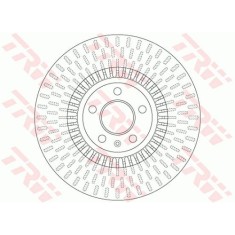 Set discuri frana fata TRW, Audi A6 (C7), 2010-2018, Sedan/Allroad/Avant, A7 Sportback, 2010-2018, A8 (4H), 11.09-01.2018, Fata; Pt. numar PR : 1LF; foto