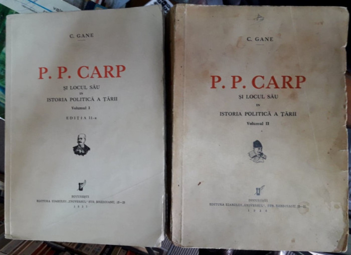 C.Gane-PP Carp si locul sau in istoria politica a tarii