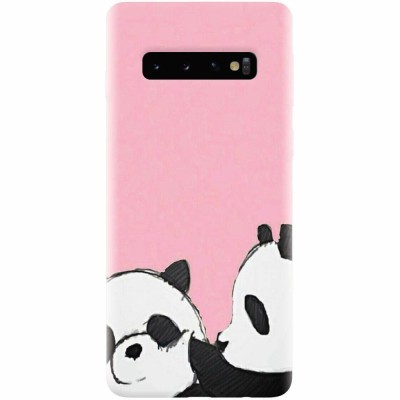 Husa silicon pentru Samsung Galaxy S10, Panda foto