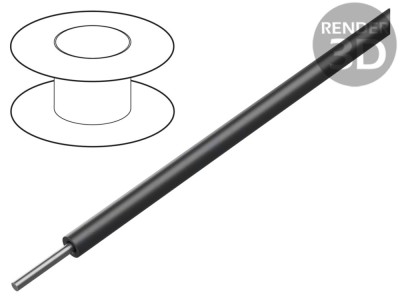 Cablu HookUp Wire 18AWG PTFE negru foto