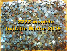 2222 MONEDE STRAINE + ROMANESTI = DE LA 1 LEU: LICITATIE MARTIE = PESTE 10 KG!!! foto