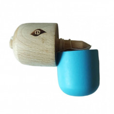 Kendama Pill, Turcoaz/Lemn, 11 cm, 21KD