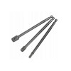 Set 3 Adaptoare Filetanta 1/2, 1/4, 3/8, 15cm, Lungi, Silver