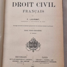 F. Laurent - Droit Civil Francais Tome XXIII