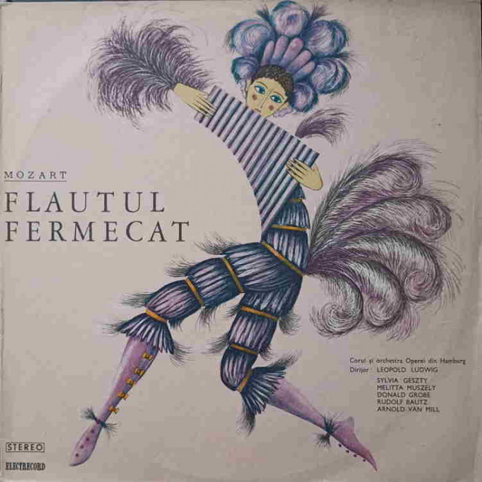 Disc vinil, LP. FLAUTUL FERMECAT-W. A. MOZART