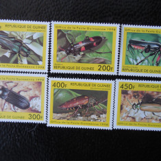 Guineea -Insecte-serie completa,nestampilate MNH