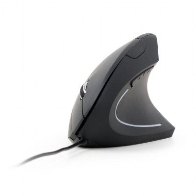 MOUSE GEMBIRD, PC sau NB, cu fir, USB, optic, 3200 dpi, butoane/scroll 6/1, ergonomic, negru, &amp;quot;MUS-ERGO-01&amp;quot; (timbru verde 0.18 lei) foto