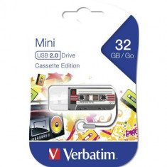 Memorie USB Verbatim Cassette Edition 32GB USB 2.0 Black foto