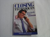 CLOSING TECHNIQUES - (THAT REALLY WORK!) - SECOND EDITION - STEPHAN SCHIFFMAN
