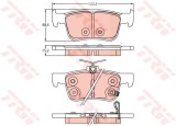 TRW GDB2252 set placute frana,frana disc