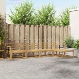 vidaXL Set de canapele de exterior 5 pcs Alb 329 x 162,5 x 73 cm 3386313