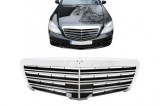 Grila centrala Mercedes S-Class W221 Facelift 2010-2013 S63 S65 crom