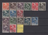 Marci de serviciu - Vultur cu steag 1929 - 1930 (supratipar) 16 v. stampilate