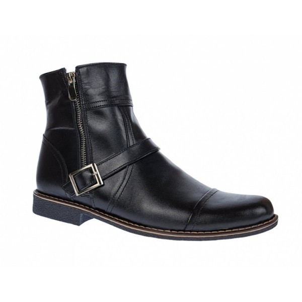 Ghete barbati casual din piele naturala, Made in Romania GJONN