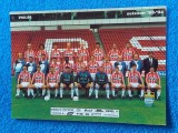Foto - tip carte postala fotbal - PSV EINDHOVEN-inclusiv Gica POPESCU (sezonul 1993-1994)