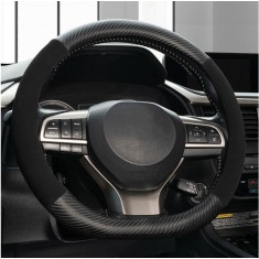 Husa volan sport tesita Carbon dimensiune universala 37 - 38cm