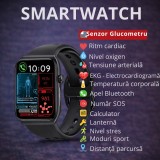 Cumpara ieftin SMARTECH SmartWatch cu Apel Bluetooth, Senzor Glucometru, Analiza Impedantei Bioelectrice, EKG, HRV, Nivel Radiatii, Temperatura Corporala, Ritm Cardi