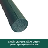 Set 20 araci de gradina pentru rosii si castraveti, 180 cm, PVC verde, Artool