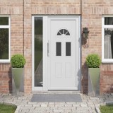 vidaXL Jardinieră 2 pcs Argintiu 30 x 30 x 75 cm Oţel inoxidabil 883775