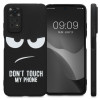 Husa Kwmobile pentru Xiaomi Redmi Note 11/Redmi Note 11s, Silicon, Negru/Alb, 57387.01, Carcasa