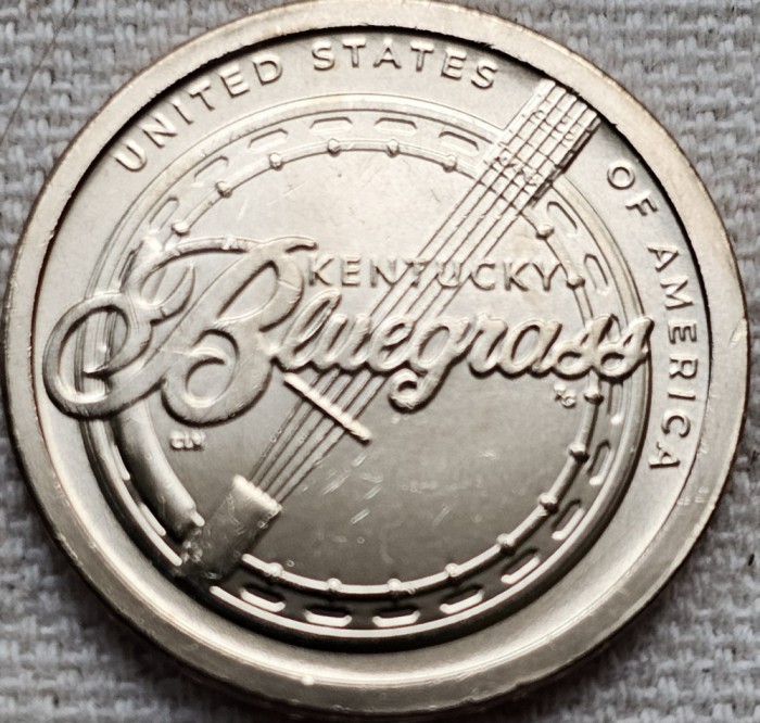 1 Dollar 2022 USA, Kentucky - Banjo, Innovation, unc, lit.P