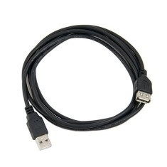 Cablu prelungitor USB 2.0, 3m, negru , conexiune extinsa E i stabila