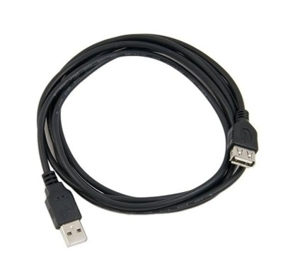 Cablu prelungitor USB 2.0, 3m, negru , conexiune extinsa si stabila foto