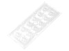 Lentilă LED Dreptunghiulară Transparentă 29-116&deg; 13,1mm