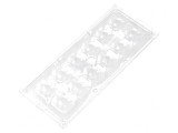 Lentilă LED Dreptunghiulară Transparentă 29-116&deg; 13,1mm