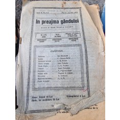 In Preajma Gandului Anul II Nr. 3-4 Martie - Aprilie 1933