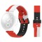 Curea silicon, compatibila Huawei Watch Fit 3, adaptor inclus, telescoape Quick Release, WBR Trio