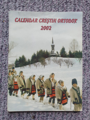 Calendar crestin ortodox 2002, tiparit de Casian Craciun, 64 pag, stare f buna foto