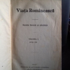 VIATA ROMANEASCA - REVISTA LITERARA SI STIINTIFICA. ANUL XIV, 1922