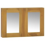 Cumpara ieftin Dulap cu oglinda, 60x10x40 cm, lemn masiv de tec