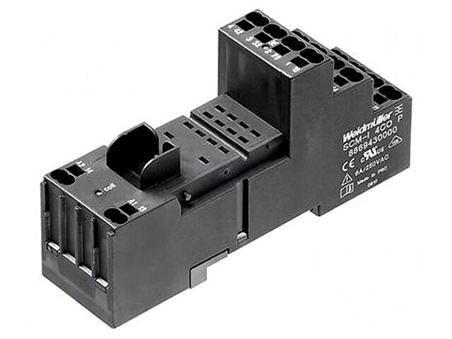 Stativ pentru șină DIN 8 PIN 240VAC 48mm x 28mm