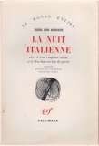 LA NUIT ITALIENNE - ODON VON HORVATH (CARTE IN LIMBA FRANCEZA)
