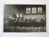 Foto originală 177x117 mm consfătuire/reuniune lideri comuniști rom&acirc;ni anii 50