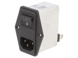 Conector Alimentare AC Soclu Tată 6A 250VAC C14