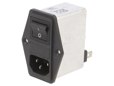 Conector alimentare AC C14 6A 250VAC foto