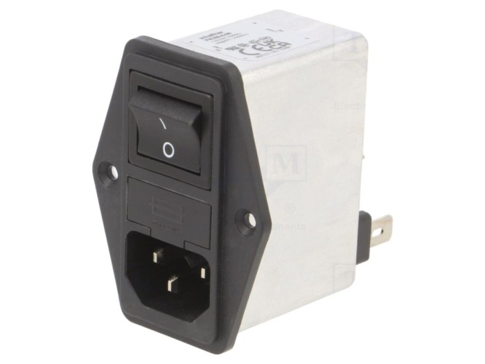 Conector alimentare AC C14 6A 250VAC