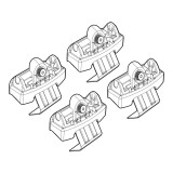 Kit de montaj pentru bare Alumia Quadra Silenzio - C117 - Ford Garage AutoRide